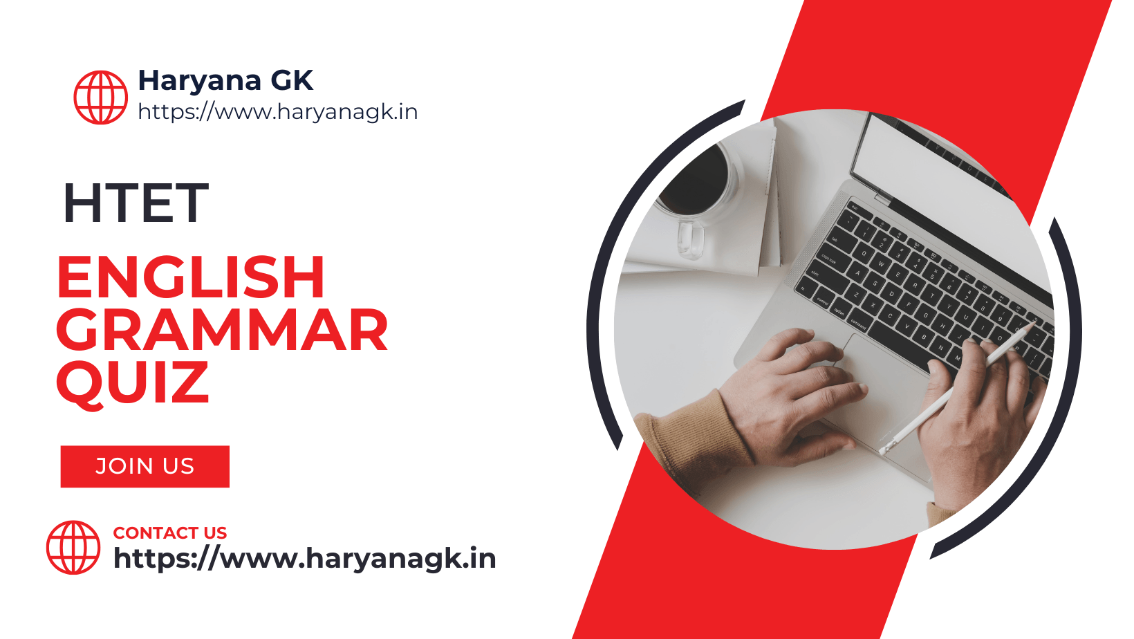 English Grammar Quiz -1 for HTET PGT TGT & PRT Free