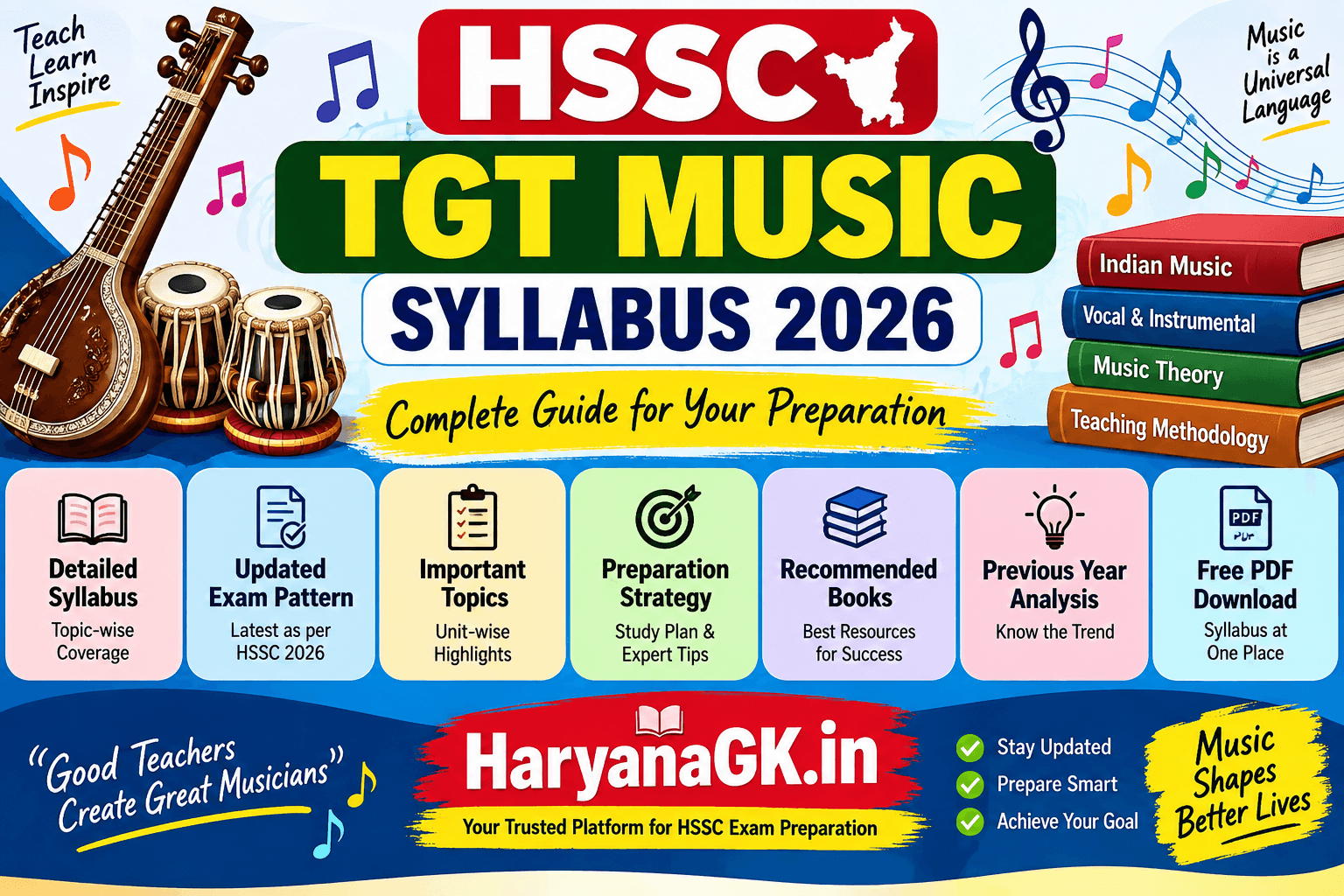 HSSC TGT Music Syllabus 2026