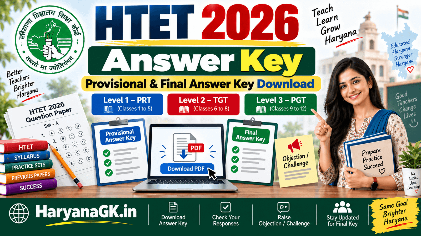 HTET 2026 Answer Key Provisional & Final Answer Key Download