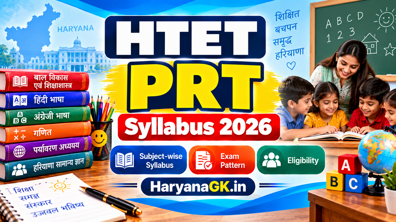 HTET PRT Syllabus 2026 Subject-wise Syllabus, Exam Pattern and Eligibility